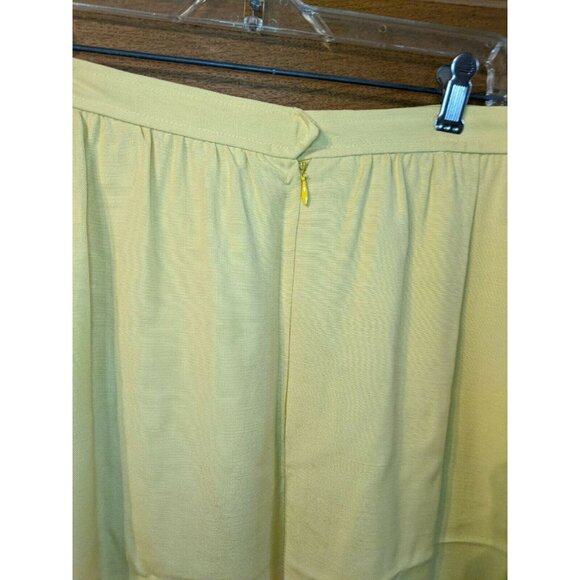 Evan-Picone Size 16 Skirt Yellow Suit Separates A-line Modest - Picture 4 of 7